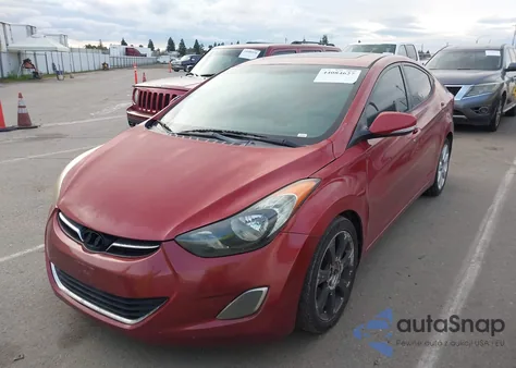 2012 Hyundai Elantra Limited (Ulsan Plant) from USA, damaged, VIN KMHDH4AE8CU425583